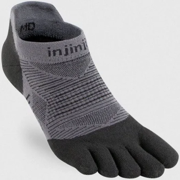 INJINJI RUN - Lightweight No-Show Black Striper